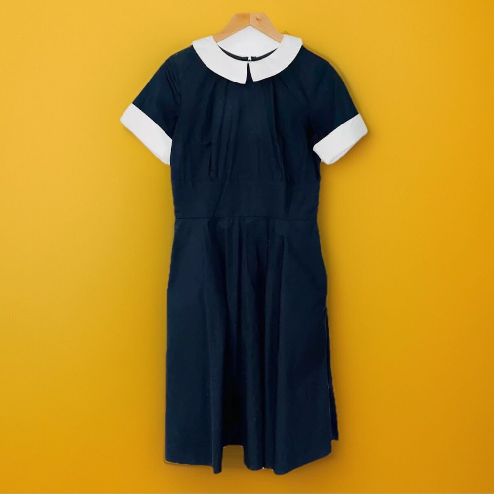 🦉 Timeless Dark Academia Dress with Pockets – Classic Beauty With Western Twist